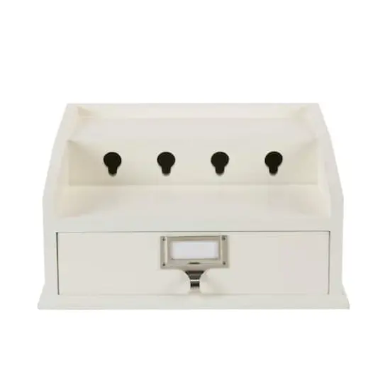 Organize It All White Charging Station With Drawer {8}