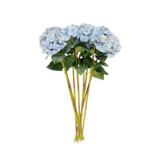 33" Blue Hydrangea Artificial Flower Stem, 8ct. {7}