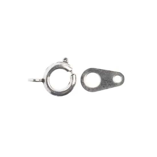 John Bead Must Have Findings 7mm Spring Ring Set, 20ct. Antique Silver {4}
