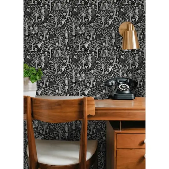 RoomMates Disney&reg; Tim Burton's The Nightmare Before Christmas Forest Peel & Stick Wallpaper Black {4}
