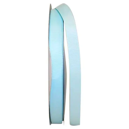 JAM Paper 5/8" x 100yd. Grosgrain Style Wired Ribbon Light Blue {1}