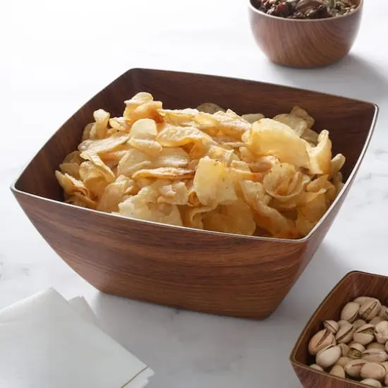 Luxe Party Mahogany Collection Large 9" Square Serving Bowl {3}