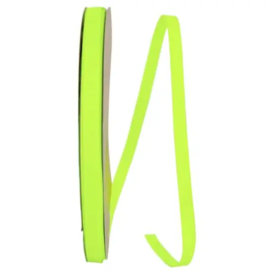 JAM Paper 3/8" Grosgrain Texture Ribbon Neon Yellow {1}