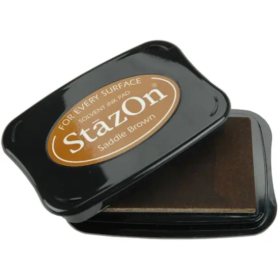 StazOn&reg; Solvent Ink Pad Saddle Brown {4}