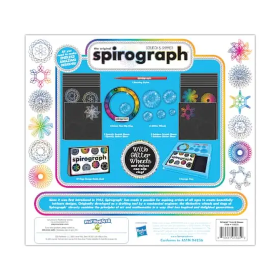 Spirograph Scratch & Shimmer {7}