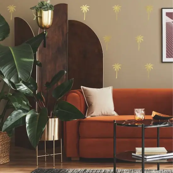 RoomMates Gold Foil Palm Tree Peel & Stick Wall Decals {3}
