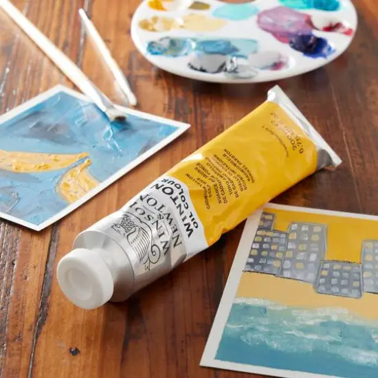 Winsor & Newton&trade; Winton 6.75oz. Oil Colour&trade; Paint Cadmium Yellow Deep Hue {3}