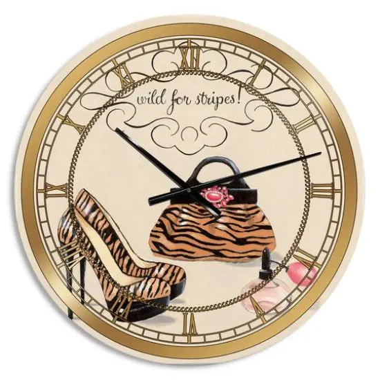 Designart Fashion Handbags I Glam Wall Clock {1}