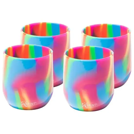Silipint&reg; 12oz. Hippie Hops Stemless Wine Glasses, 4ct. {1}