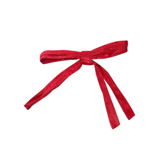 JAM Paper 0.25" 2 Strand Raffia Twist Tie Bows, 100ct. Red {1}