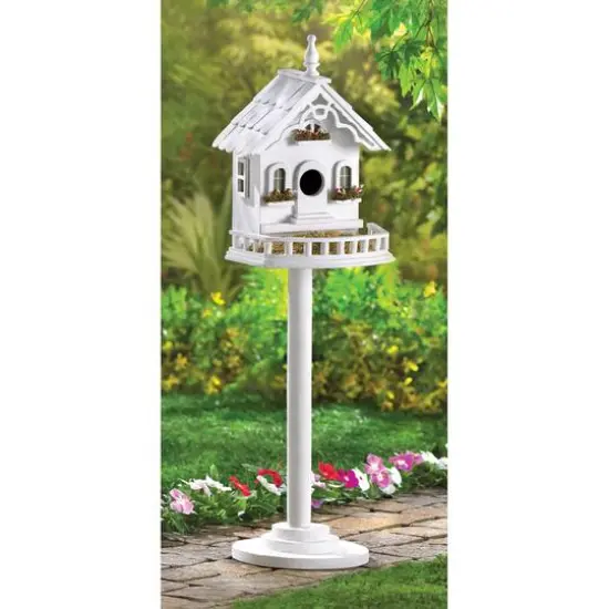 29.25" Freestanding Elegant Victorian Birdhouse {4}