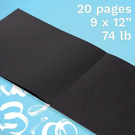 Canson&reg; Graduate Foldover Black Drawing Pad, 9" x 12" {5}