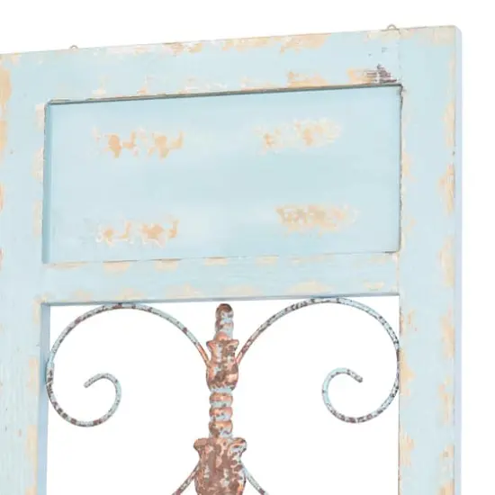 Turquoise & Gold Farmhouse Ornamental Wood Wall D&eacute;cor {4}