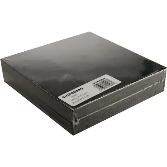 Grafix&reg; Black Medium Weight Chipboard Sheets, 25 Sheets {1}
