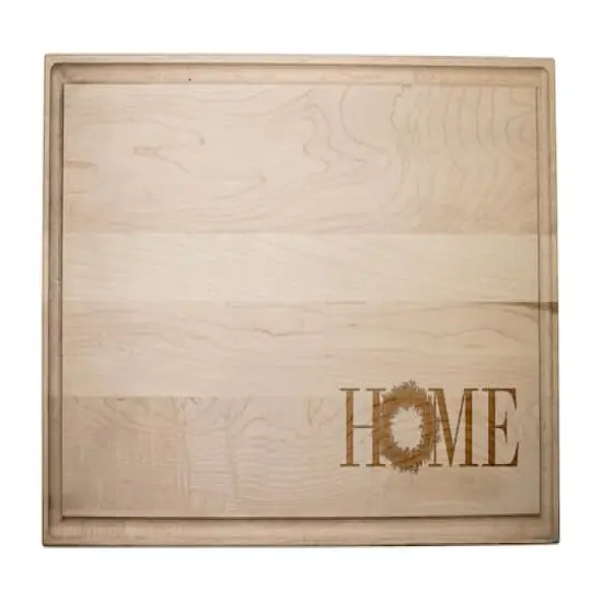17" Home Wreath Maple Cutting Board {1}