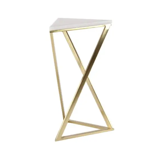 2ft. Gold Marble Contemporary Accent Table, 2ct. {3}