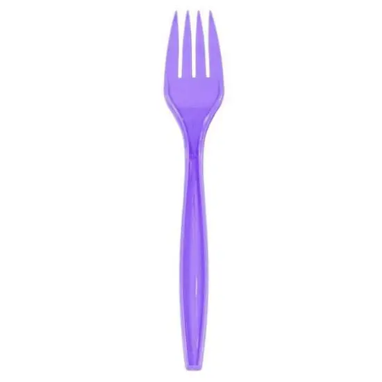 JAM Paper Premium Utensils Plastic Forks Party Pack, 48ct. Bright Hot Purple {1}