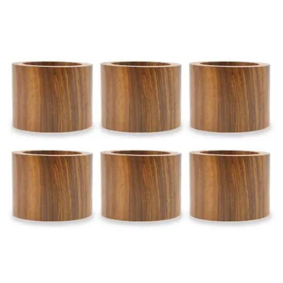 DII&reg; Wood Band Napkin Rings, 6ct. {1}