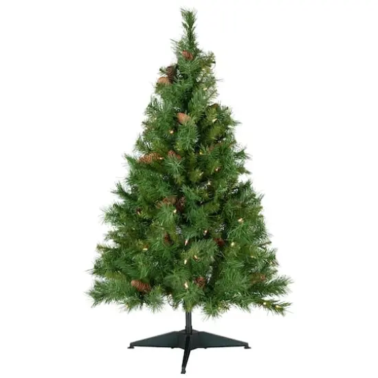 4ft. Pre-Lit Dakota Red Pine Full Artificial Christmas Tree, Clear Lights {1}