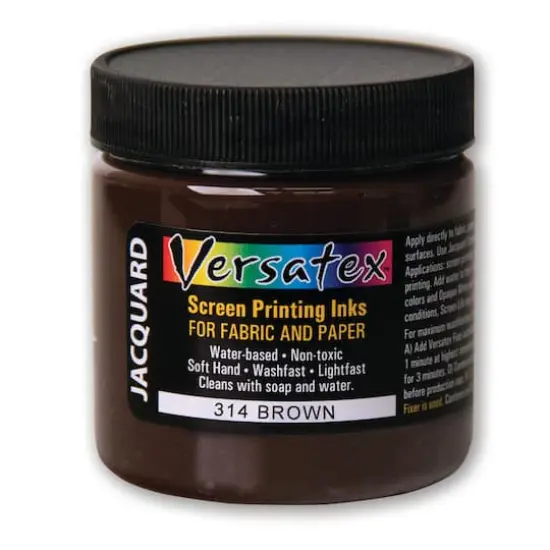 Jacquard Versatex Screen Printing Ink, 4oz. 314 Brown {1}