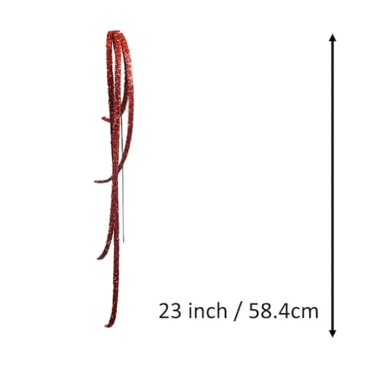 23" Red Glitter Ribbon Stem by Ashland&reg; {4}
