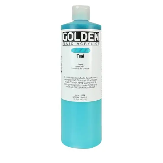 Golden&reg; Fluid Acrylics, 16oz. Teal {1}