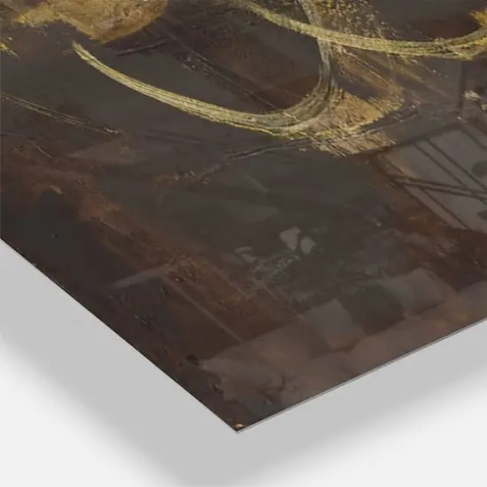 Designart Glam Gold Chandelier Modern 3 Panel Wall Clock {4}