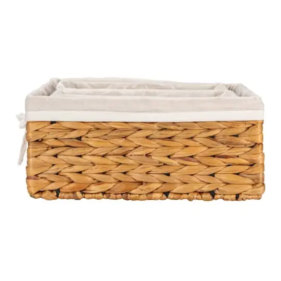 Water Hyacinth Wicker Basket Set {10}