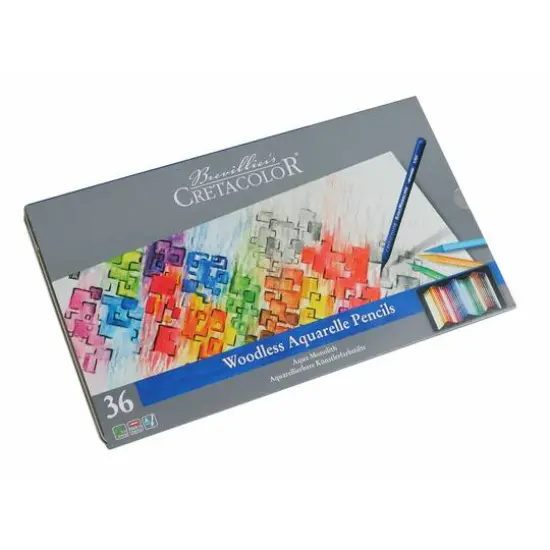 Cretacolor 36 Color Aqua Monolith Woodless Aquarelle Pencil Set {4}