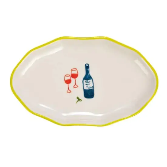 Hello Honey&reg; 5" Hand Painted Stoneware Dish Set {7}