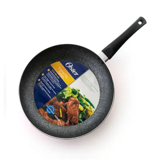 Oster Merrion 12" Red Aluminum Frying Pan With Bakelite Handle {3}