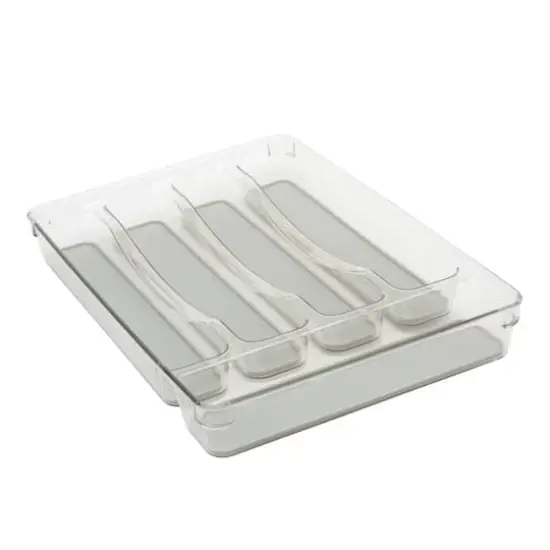 Kitchen Details Clear 5-Compartment Cutlery Tray {1}