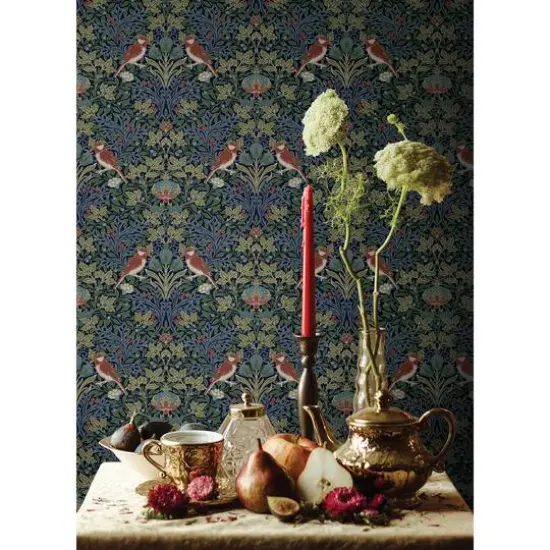 RoomMates Garden Aviary Peel & Stick Wallpaper Jewel {6}