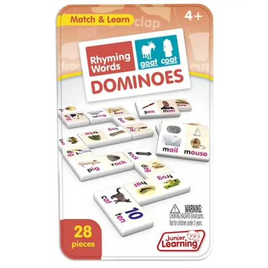 Junior Learning&reg; Rhyming Words Dominoes Set, 2ct. {3}