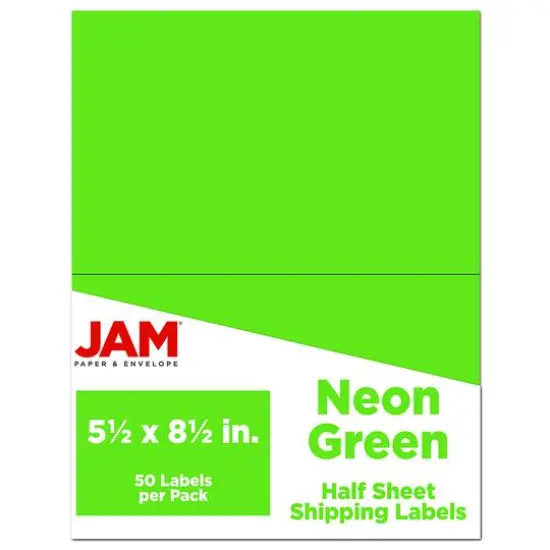 JAM Paper Shipping Labels, 50ct. White {2}