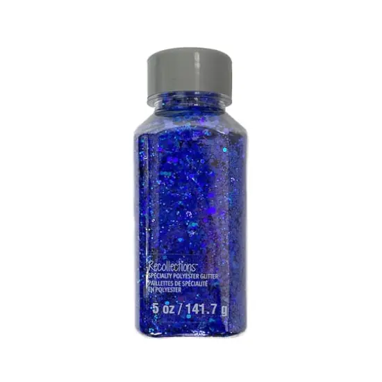 Glitzy Mix Specialty Polyester Glitter by Recollections&trade;Iridescent Blue {1}