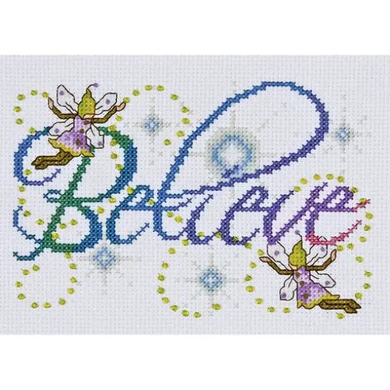 Design Works&trade; Believe Counted Cross Stitch Kit {3}