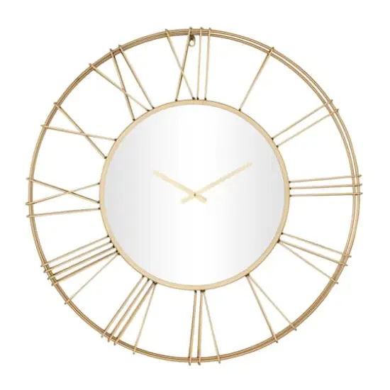 30" Glam Wall Clock Gold {1}