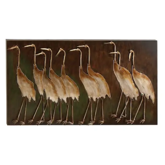 Brown Birds Iron Coastal Wall Decor {1}