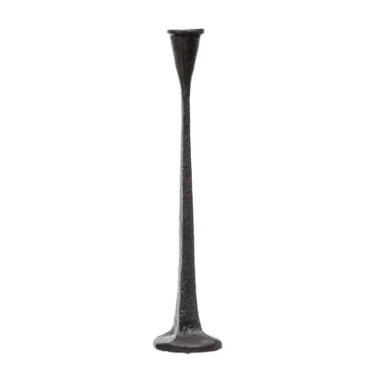 Hello Honey&reg; 14'' Black Cast Iron Taper Candle Holder {1}