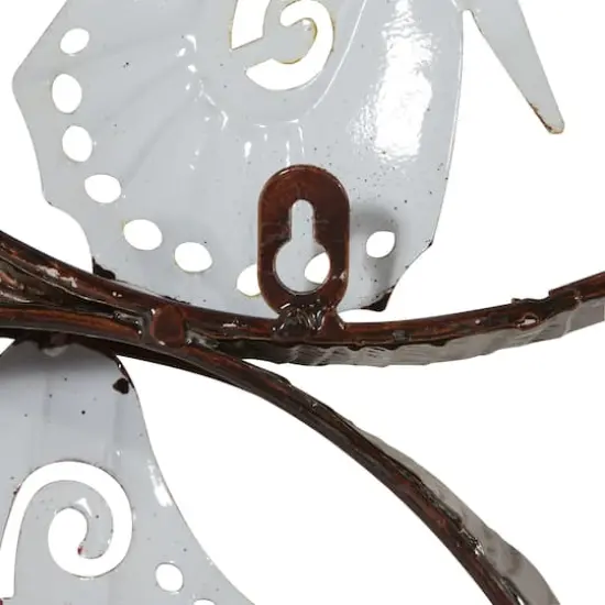 Multi Colored Scrollwork Butterflies Metal Outdoor Wall Accent {4}