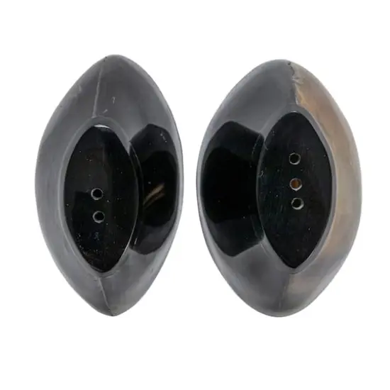 Hello Honey&reg; 3" Black Horn Salt & Pepper Shaker Set {5}