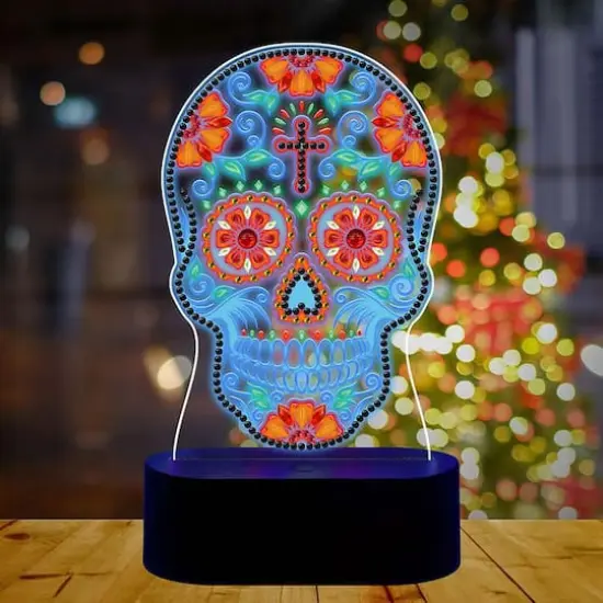 Sparkly Selections Skull 3D Lamp Diamond Painting {3}