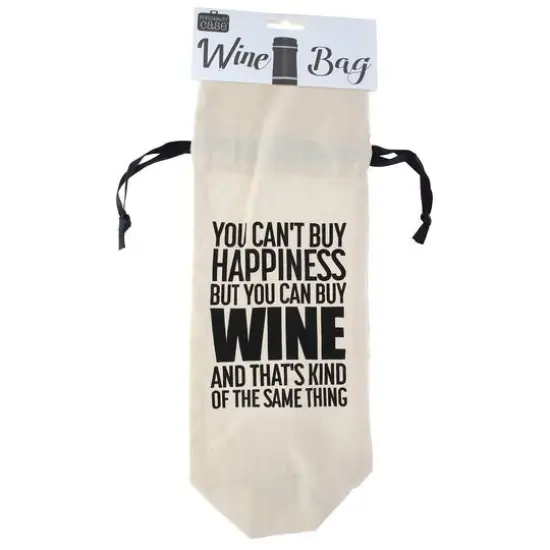Personality Case&trade; Happiness Canvas Wine Bag {4}