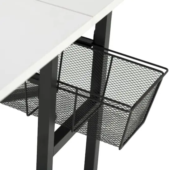 Sew Ready Mobile Craft Table with Folding Top & Storage {8}