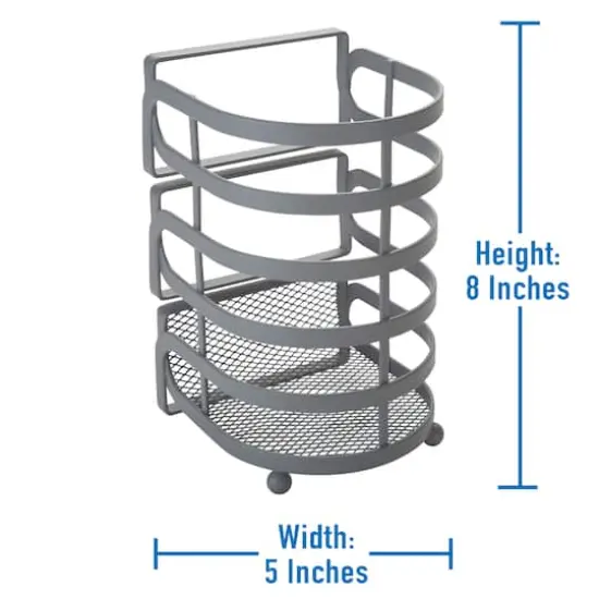 Kitchen Details Industrial Collection Cooking Utensil Basket {4}