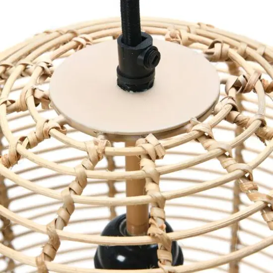 Hello Honey&reg; Modern Boho Handwoven Rattan Pendant Light {9}