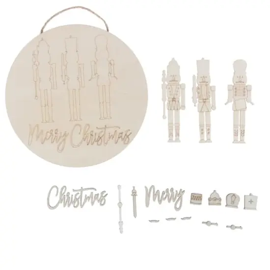 6" Nutcrackers Plaque DIY Wood Décor Kit by Make Market® {4}