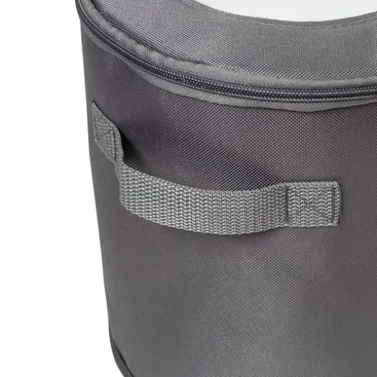 Honey Can Do Gray 8" Round Dinnerware Storage Box {7}