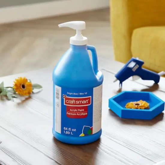 64oz. Acrylic Paint by Craft Smart&reg; Bright Blue {4}